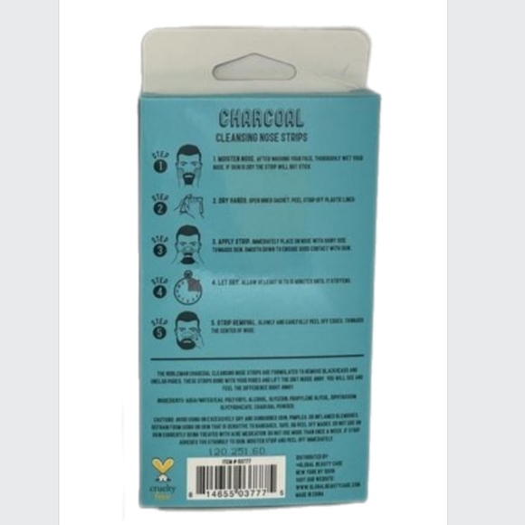 The Nobleman Charcoal Infused Cleansing Nose Strips 2pk. - Picture 2 of 5